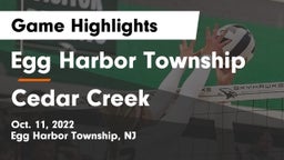 Egg Harbor Township  vs Cedar Creek  Game Highlights - Oct. 11, 2022