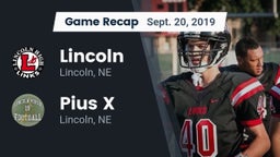 Recap: Lincoln  vs. Pius X  2019