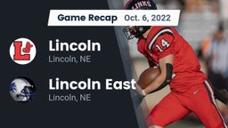 Recap: Lincoln  vs. Lincoln East  2022