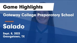 Gateway College Preparatory School vs Salado   Game Highlights - Sept. 8, 2023