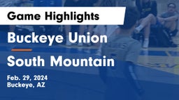 Buckeye Union  vs South Mountain  Game Highlights - Feb. 29, 2024