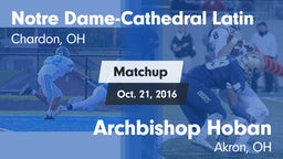 Matchup: NDCL vs. Archbishop Hoban  2016