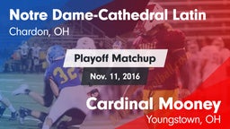 Matchup: NDCL vs. Cardinal Mooney  2016
