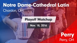 Matchup: NDCL vs. Perry  2016