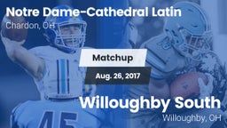 Matchup: NDCL vs. Willoughby South  2017