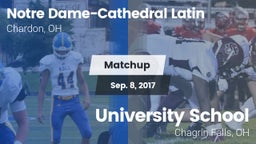 Matchup: NDCL vs. University School 2017