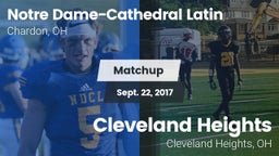 Matchup: NDCL vs. Cleveland Heights  2017