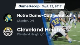 Recap: Notre Dame-Cathedral Latin  vs. Cleveland Heights  2017