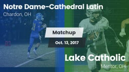 Matchup: NDCL vs. Lake Catholic  2017