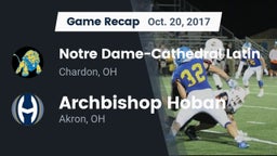 Recap: Notre Dame-Cathedral Latin  vs. Archbishop Hoban  2017