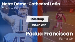 Matchup: NDCL vs. Padua Franciscan  2017