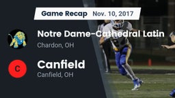 Recap: Notre Dame-Cathedral Latin  vs. Canfield  2017