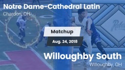 Matchup: NDCL vs. Willoughby South  2018