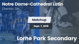 Matchup: NDCL vs. Lorne Park Secondary 2018