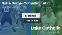 Matchup: NDCL vs. Lake Catholic  2018