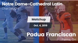 Matchup: NDCL vs. Padua Franciscan  2019