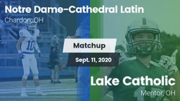 Matchup: NDCL vs. Lake Catholic  2020