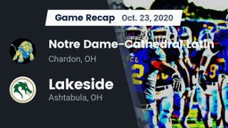 Recap: Notre Dame-Cathedral Latin  vs. Lakeside  2020