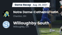 Recap: Notre Dame-Cathedral Latin  vs. Willoughby South  2021