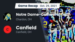 Recap: Notre Dame-Cathedral Latin  vs. Canfield  2021
