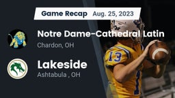Recap: Notre Dame-Cathedral Latin  vs. Lakeside  2023