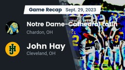 Recap: Notre Dame-Cathedral Latin  vs. John Hay  2023