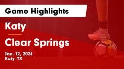 Katy  vs Clear Springs  Game Highlights - Jan. 12, 2024