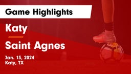 Katy  vs Saint Agnes  Game Highlights - Jan. 13, 2024