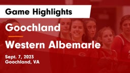 Goochland  vs Western Albemarle  Game Highlights - Sept. 7, 2023