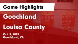 Goochland  vs Louisa County  Game Highlights - Oct. 3, 2023