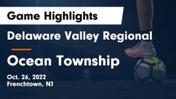 Delaware Valley Regional  vs Ocean Township  Game Highlights - Oct. 26, 2022