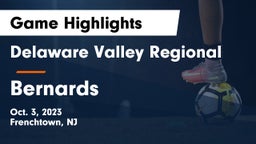 Delaware Valley Regional  vs Bernards  Game Highlights - Oct. 3, 2023