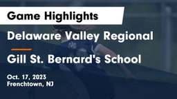 Delaware Valley Regional  vs Gill St. Bernard's School Game Highlights - Oct. 17, 2023