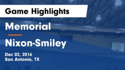 Memorial  vs Nixon-Smiley  Game Highlights - Dec 02, 2016