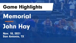 Memorial  vs John Hay  Game Highlights - Nov. 18, 2021