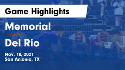 Memorial  vs Del Rio  Game Highlights - Nov. 18, 2021