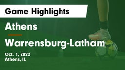 Athens  vs Warrensburg-Latham Game Highlights - Oct. 1, 2022