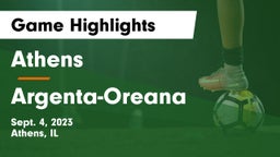 Athens  vs Argenta-Oreana  Game Highlights - Sept. 4, 2023