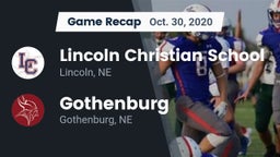 Recap: Lincoln Christian School vs. Gothenburg  2020