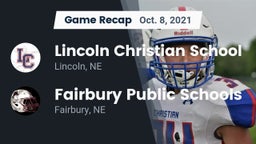 Recap: Lincoln Christian School vs. Fairbury Public Schools 2021