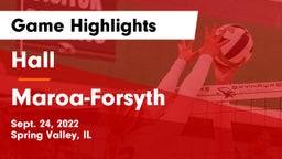 Hall  vs Maroa-Forsyth  Game Highlights - Sept. 24, 2022