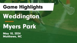 Weddington  vs Myers Park  Game Highlights - May 10, 2024