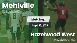 Matchup: Mehlville High vs. Hazelwood West  2019