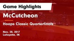 McCutcheon  vs Hoops Classic Quarterfinals Game Highlights - Nov. 28, 2017