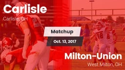 Matchup: Carlisle  vs. Milton-Union  2017