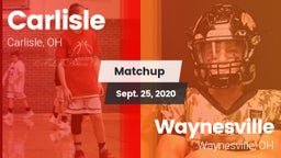 Matchup: Carlisle  vs. Waynesville  2020
