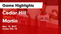 Cedar Hill  vs Martin  Game Highlights - Nov. 15, 2019