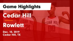 Cedar Hill  vs Rowlett  Game Highlights - Dec. 10, 2019