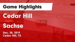 Cedar Hill  vs Sachse  Game Highlights - Dec. 28, 2019