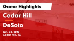 Cedar Hill  vs DeSoto  Game Highlights - Jan. 24, 2020